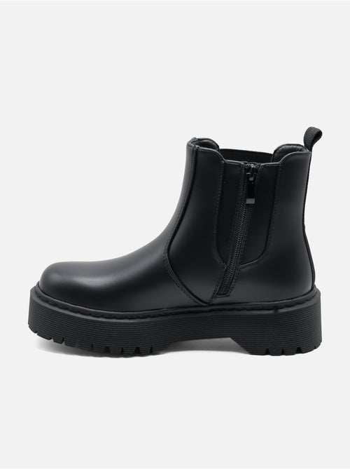 Bottines à semelles crantées - C M - Kiabi