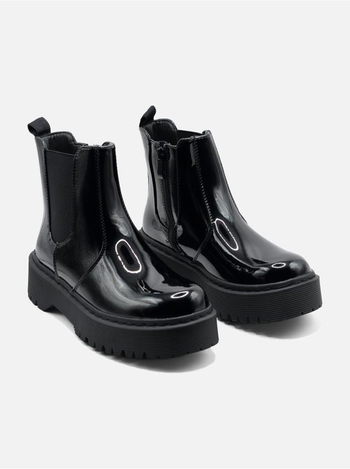 Bottines à semelles crantées - C M - Kiabi