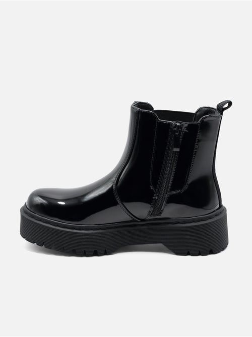 Bottines à semelles crantées - C M - Kiabi