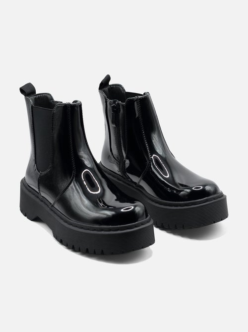 Bottines à semelles crantées - Kiabi