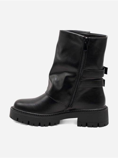 Bottines à semelles crantées - Kiabi