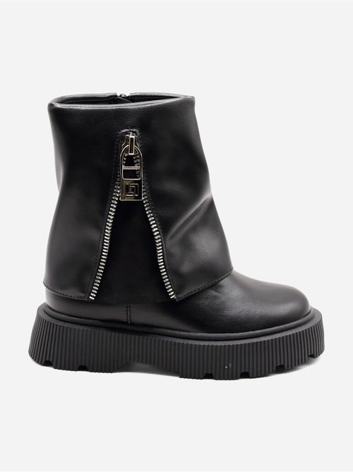Bottines à semelles crantées - Kiabi