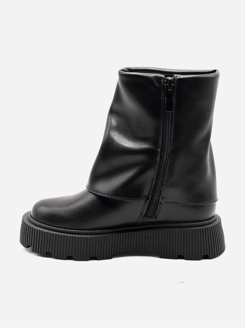 Bottines à semelles crantées - Kiabi