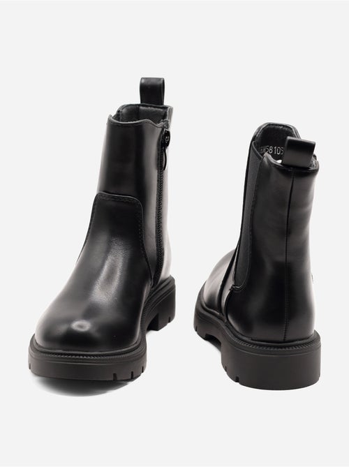 Bottines à semelles crantées - Kiabi Bottines à semelles crantées - Kiabi