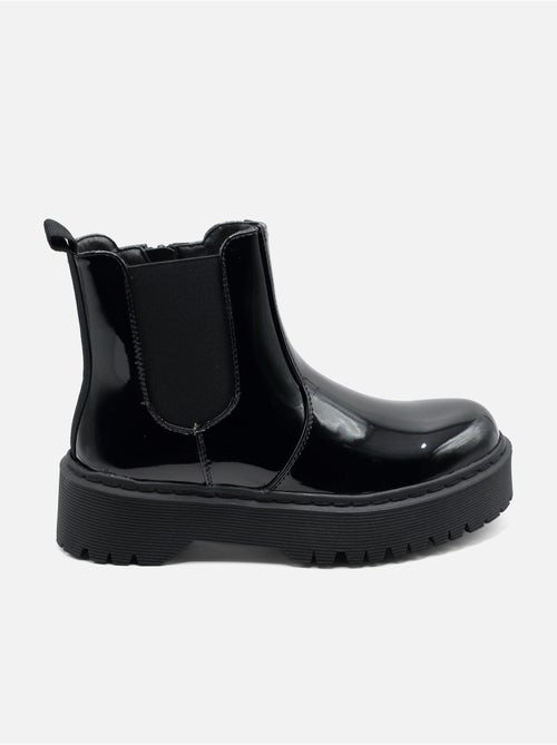 Bottines à semelles crantées - Kiabi