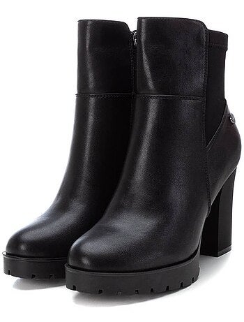 Bottines à talon à fermeture éclair Xti