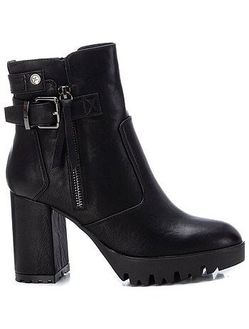 Bottines à talon à fermeture éclair Xti