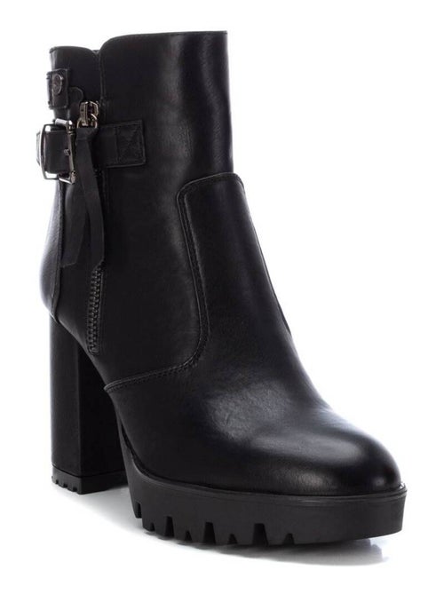 Bottines à talon à fermeture éclair Xti - Kiabi
