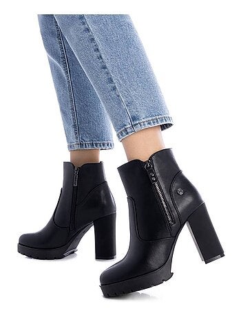 Bottines à talon à fermeture éclair Xti