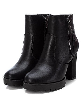 Bottines à talon à fermeture éclair Xti