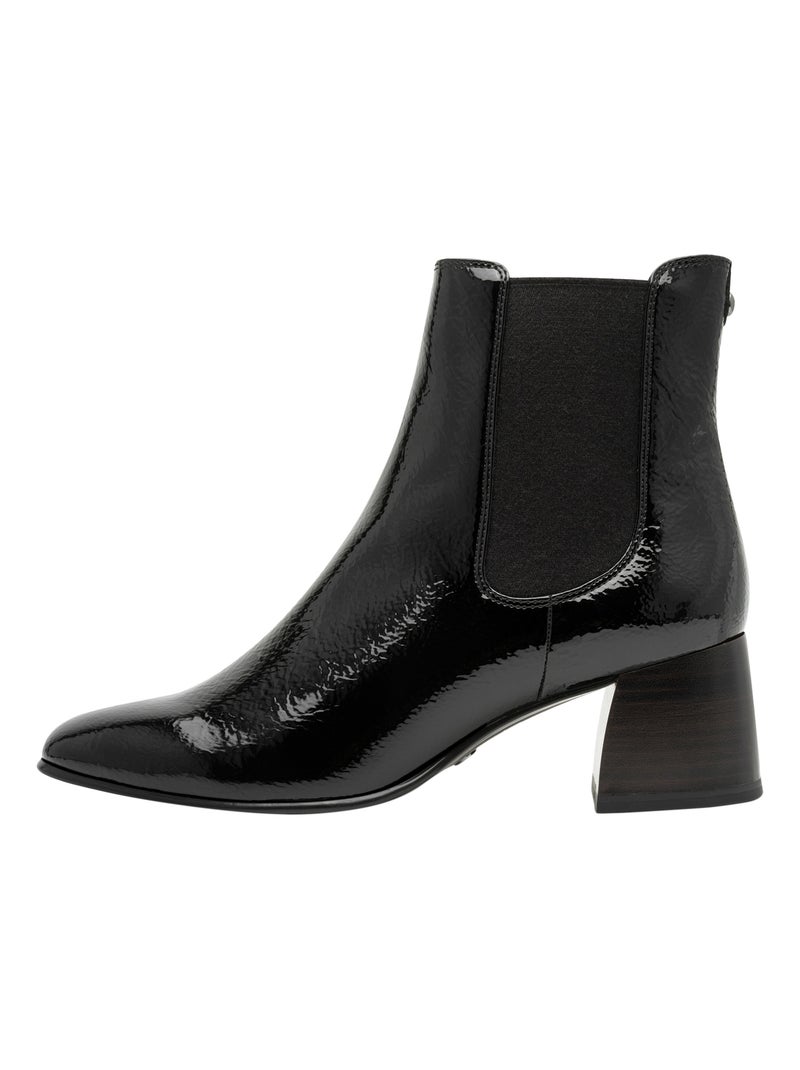 Bottines à Talon à Zip Tamaris Noir - Kiabi