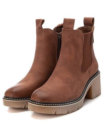Bottines à talon avec fermeture éclair Xti