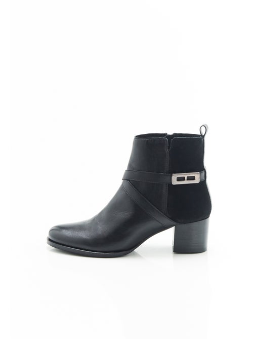Bottines à talon bi-matières - Damart - Kiabi