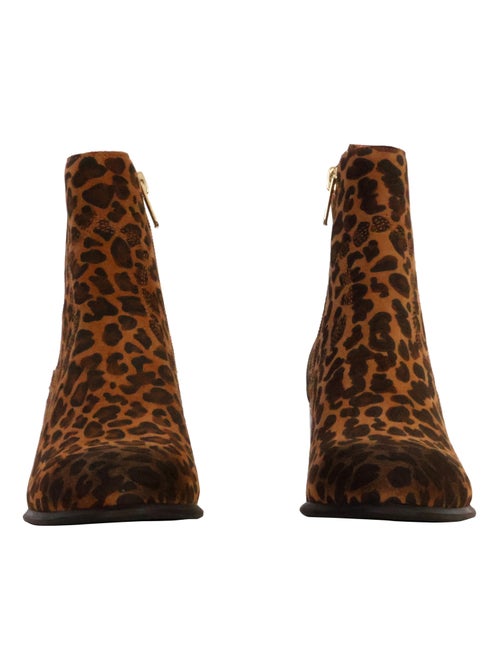 Bottines à Talon Cuir Emilie Karston Aurelie - Kiabi