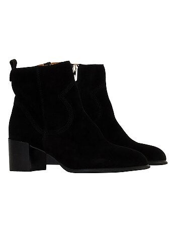 Bottines à Talon Cuir Emilie Karston Aurelie
