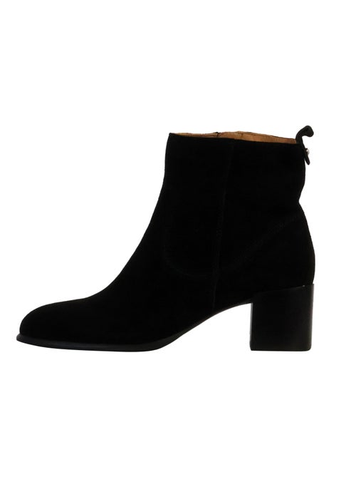 Bottines à Talon Cuir Emilie Karston Aurelie - Kiabi