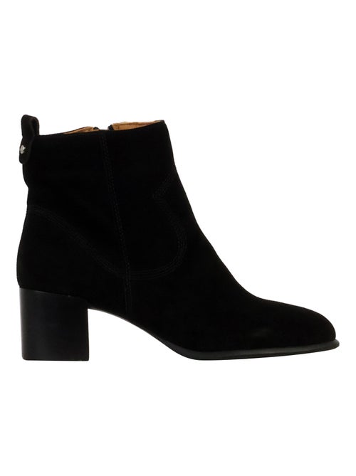 Bottines à Talon Cuir Emilie Karston Aurelie - Kiabi