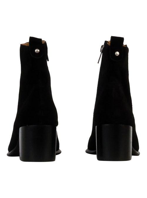 Bottines à Talon Cuir Emilie Karston Aurelie - Kiabi