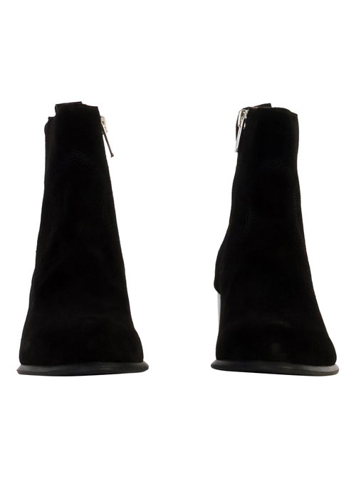 Bottines à Talon Cuir Emilie Karston Aurelie - Kiabi