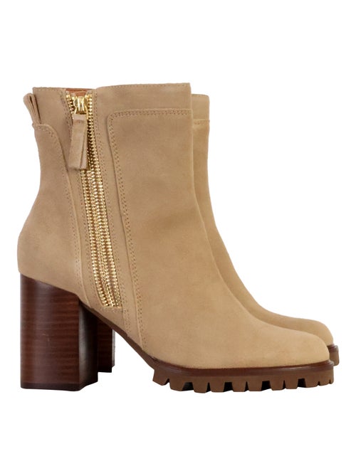 Bottines à Talon Cuir Emilie Karston Silene - Kiabi