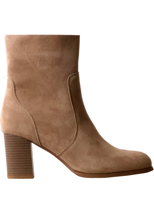 Bottines à Talon Cuir Findlay - Kiabi Bottines à Talon Cuir Findlay - Kiabi