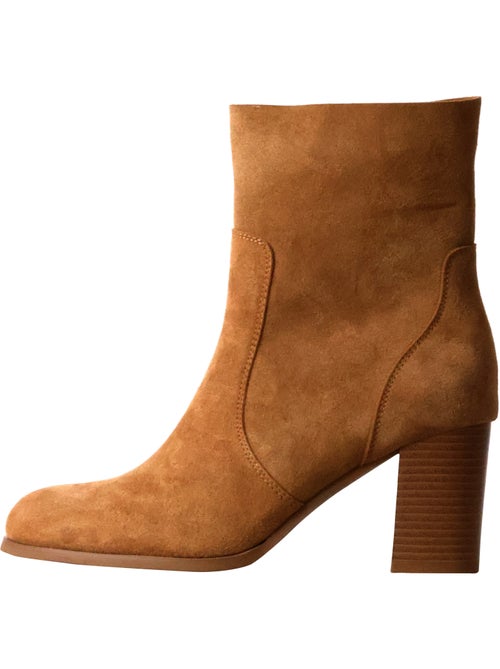 Bottines à Talon Cuir Findlay - Kiabi Bottines à Talon Cuir Findlay - Kiabi