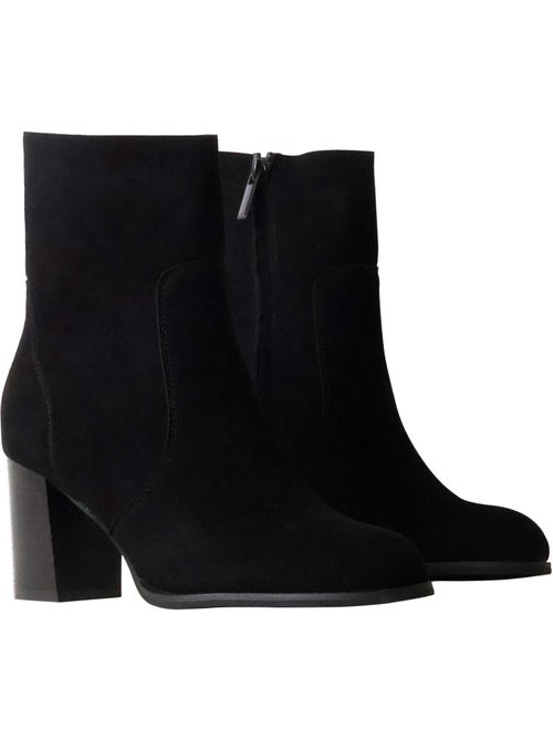 Bottines à Talon Cuir Findlay - Kiabi Bottines à Talon Cuir Findlay - Kiabi