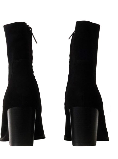 Bottines à Talon Cuir Findlay - Kiabi Bottines à Talon Cuir Findlay - Kiabi