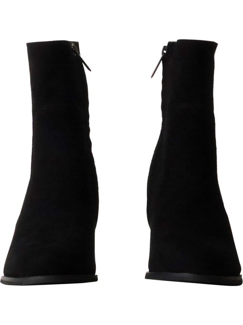 Bottines à Talon Cuir Findlay - Kiabi Bottines à Talon Cuir Findlay - Kiabi