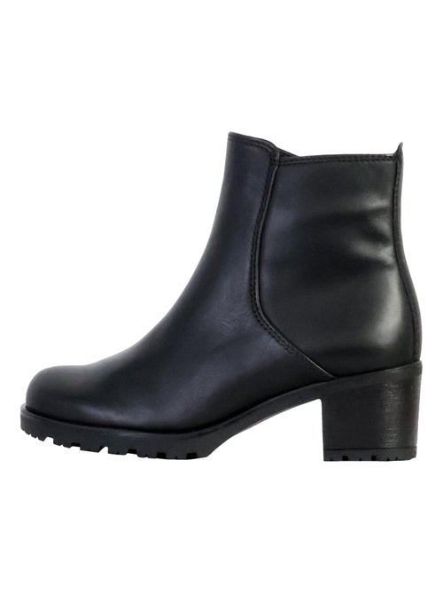 Bottines à Talon Cuir Gabor - Kiabi