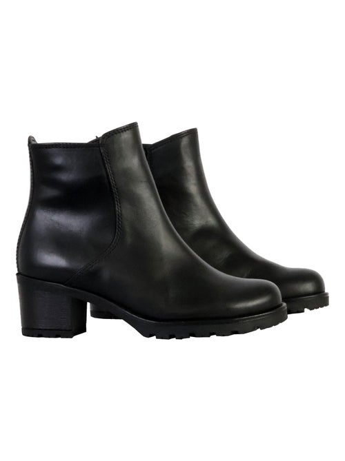 Bottines à Talon Cuir Gabor - Kiabi