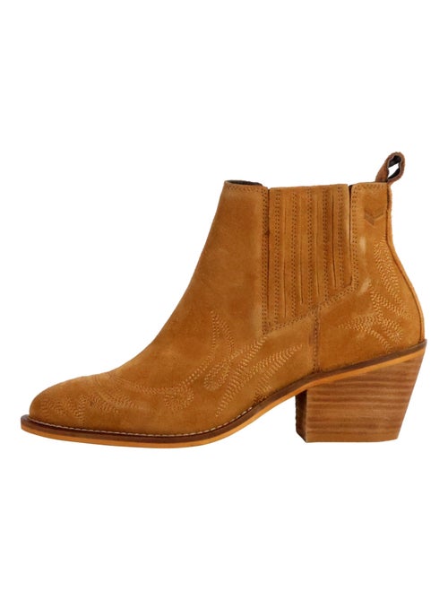 Bottines à Talon Cuir Kaporal Jaden - Kiabi Bottines à Talon Cuir Kaporal Jaden - Kiabi