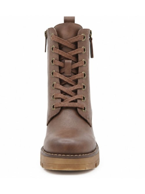 Bottines à talon cuir naturel purapiel - Kiabi Bottines à talon cuir naturel purapiel - Kiabi