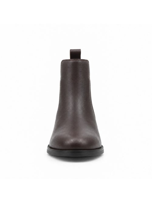 Bottines à talon cuir naturel purapiel - Kiabi Bottines à talon cuir naturel purapiel - Kiabi