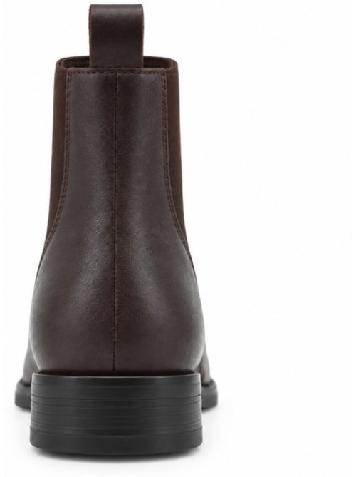 Bottines à talon cuir naturel purapiel - Kiabi Bottines à talon cuir naturel purapiel - Kiabi