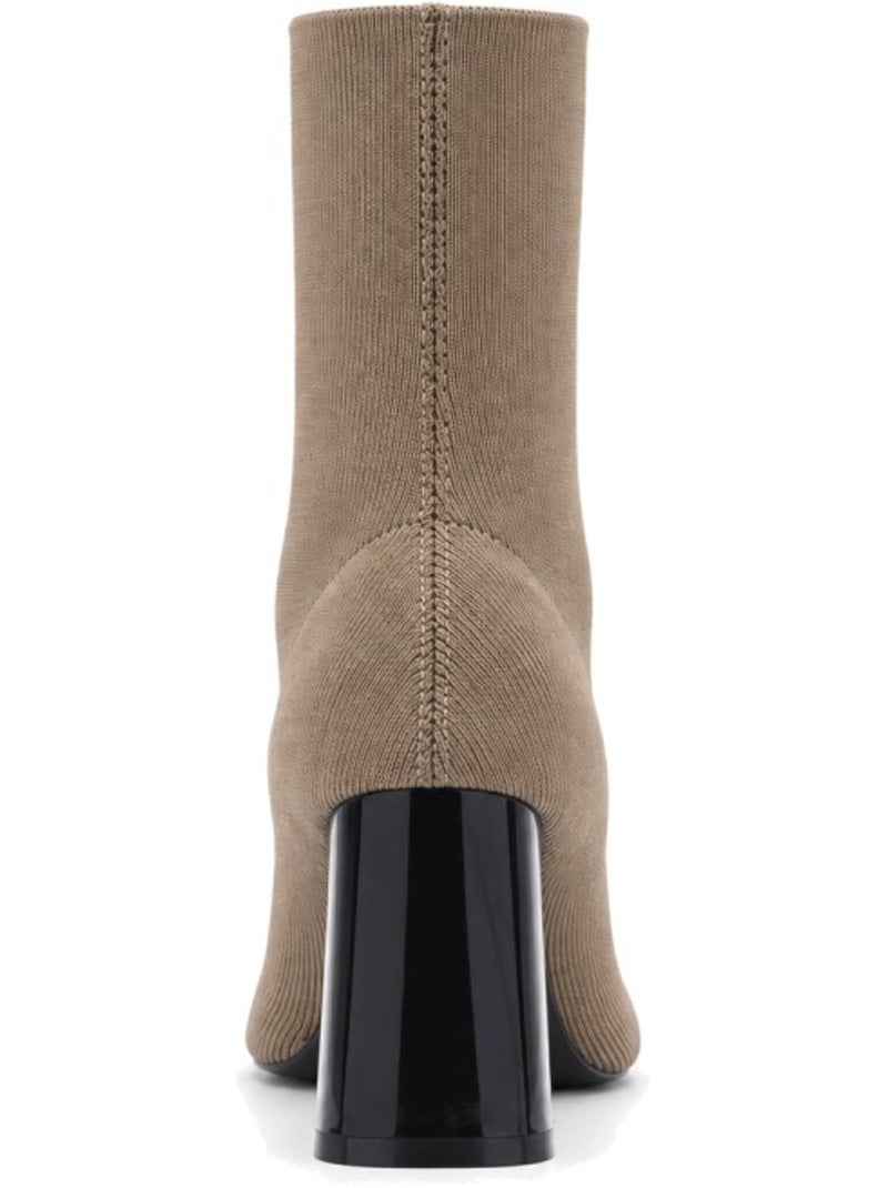Bottines à talon cuir naturel purapiel Marron - Kiabi