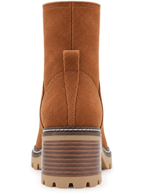 Bottines à talon cuir naturel purapiel - Kiabi Bottines à talon cuir naturel purapiel - Kiabi