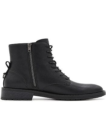 Bottines à talon cuir naturel purapiel