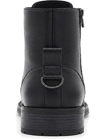 Bottines à talon cuir naturel purapiel