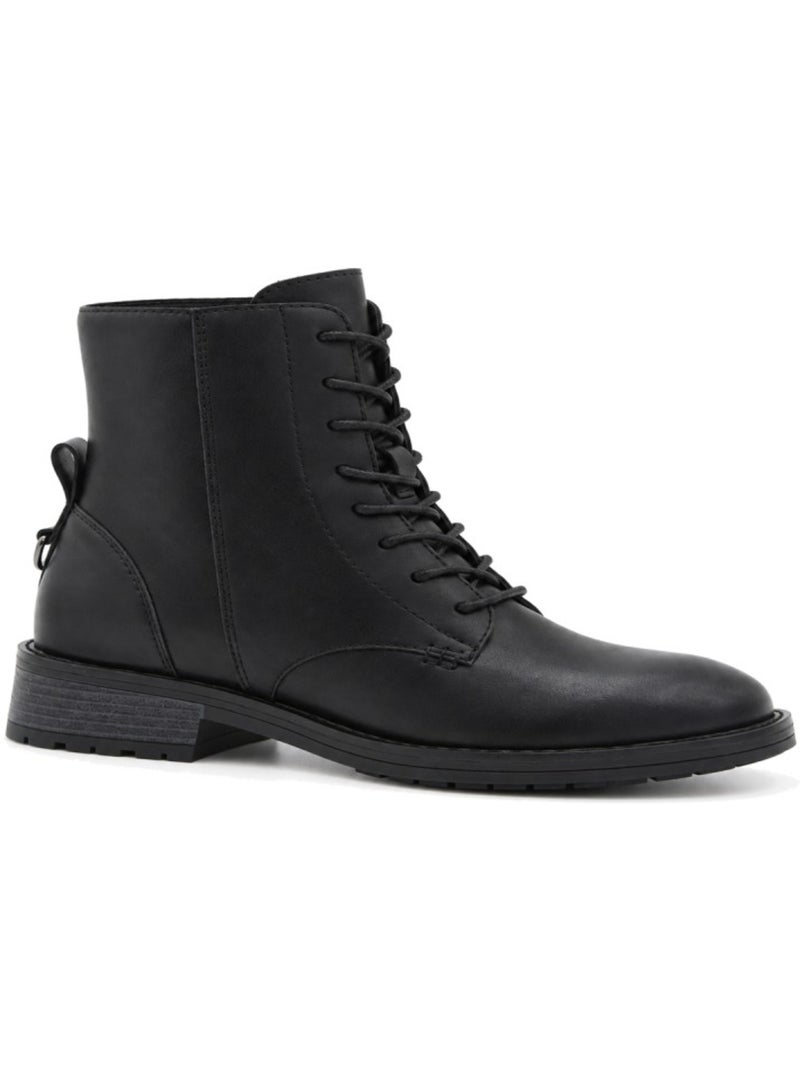 Bottines à talon cuir naturel purapiel Noir - Kiabi