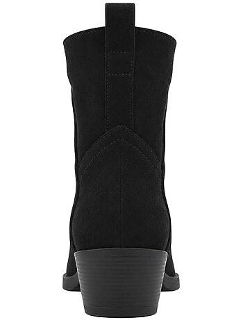 Bottines à talon cuir naturel purapiel