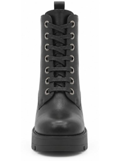 Bottines à talon cuir naturel purapiel - Kiabi Bottines à talon cuir naturel purapiel - Kiabi