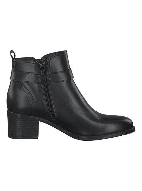Bottines à Talon Cuir Tamaris - Kiabi