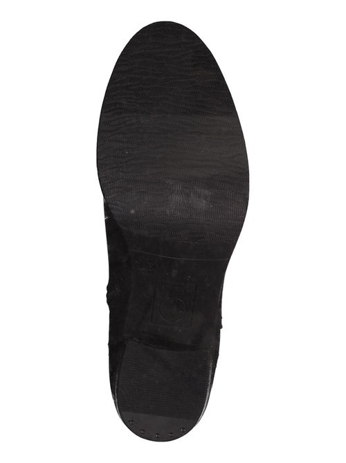 Bottines à Talon Cuir Tamaris - Kiabi