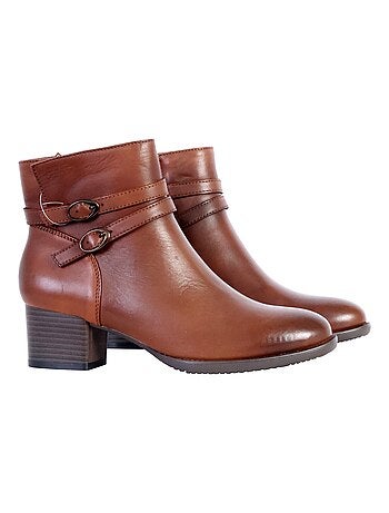 Bottines à Talon Cuir The Divine Factory Alénoa