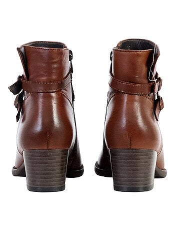 Bottines à Talon Cuir The Divine Factory Alénoa