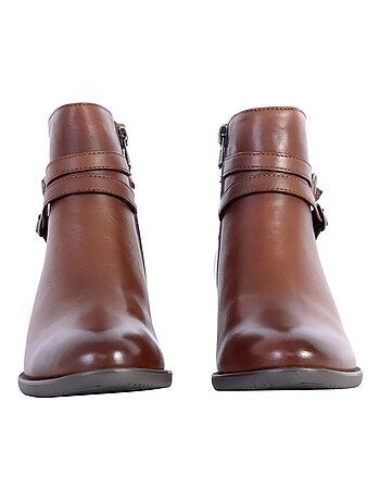 Bottines à Talon Cuir The Divine Factory Alénoa