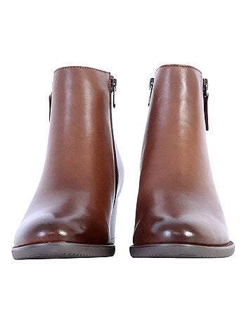 Bottines à Talon Cuir The Divine Factory Alénoa