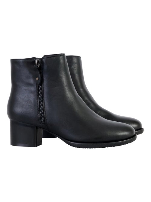 Bottines à Talon Cuir The Divine Factory Alénoa - Kiabi
