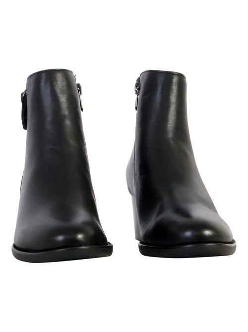 Bottines à Talon Cuir The Divine Factory Alénoa - Kiabi